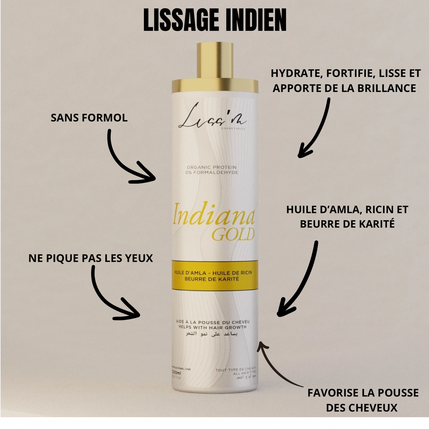 Lissage indien, Indiana gold